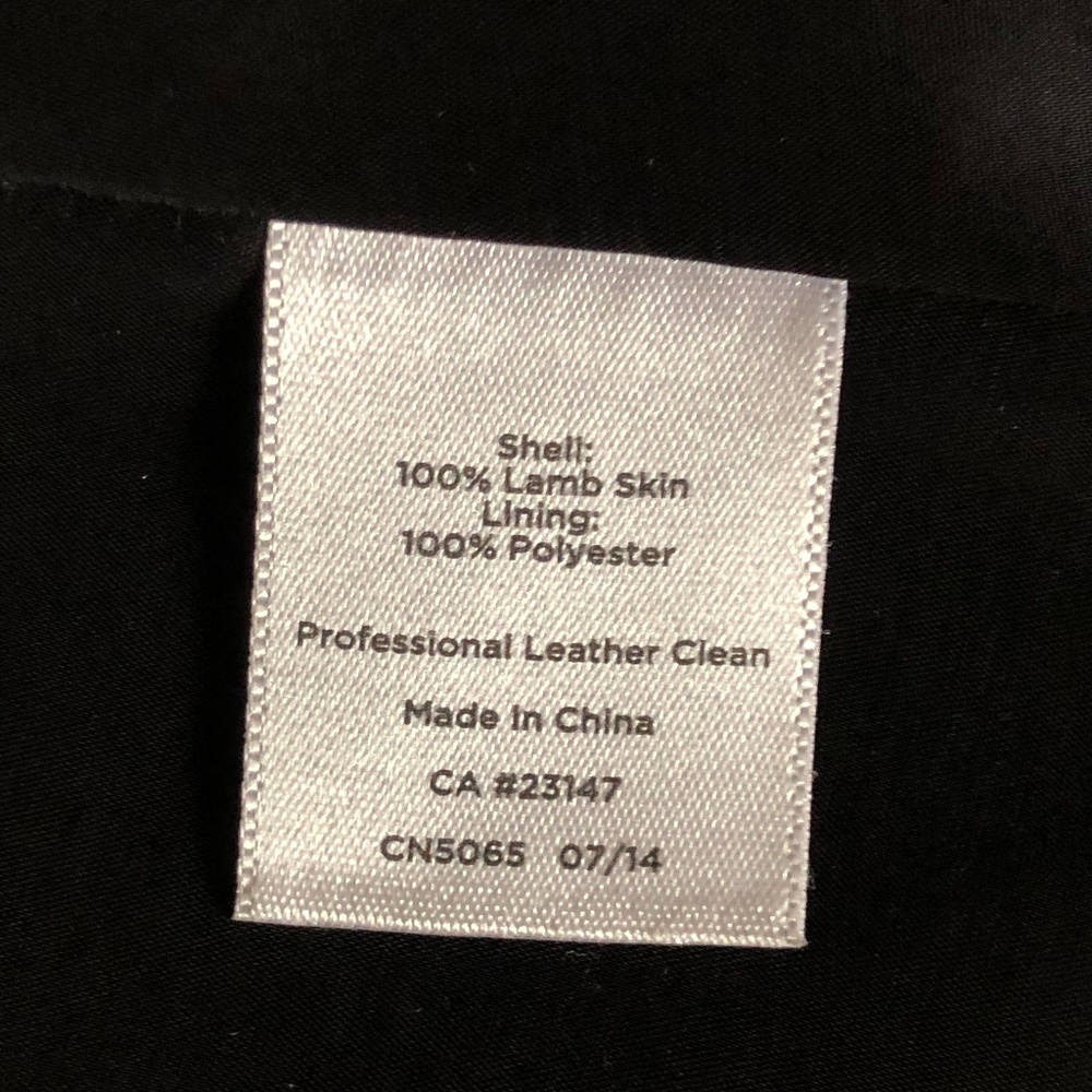 Black leather moto jacket - Picture 8 of 8